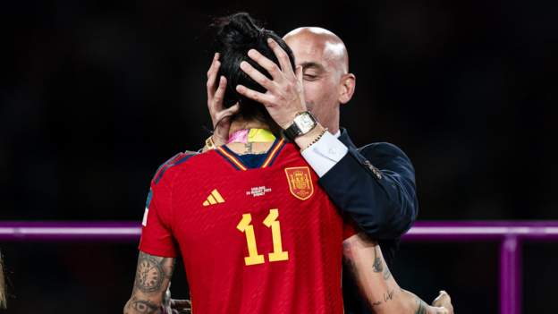 Jenny Hermoso "didn't agree" to Luis Rubiales' kiss while Spain's players refuse to play